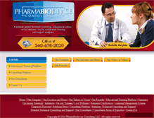 Tablet Screenshot of pharmabiodeviceconsultant.com